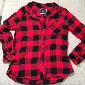 Rails buffalo check flannel shirt